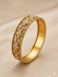 Bangle, Silver Plated with Zircon