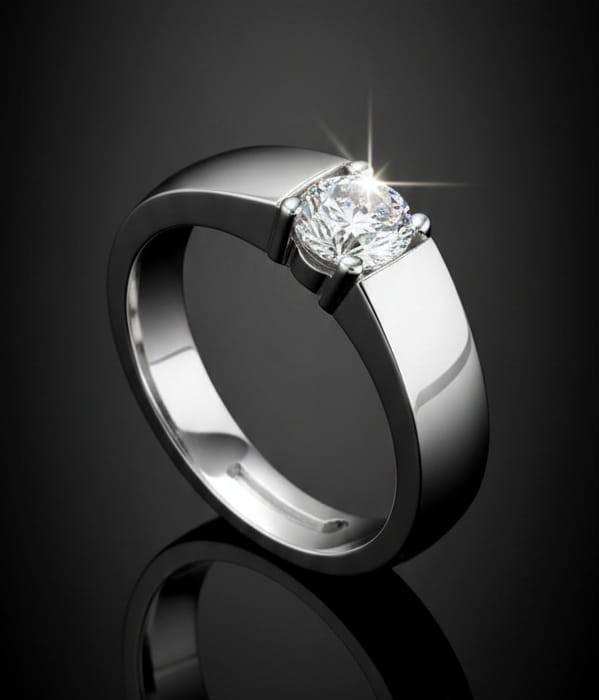 High Quality Silver/Rhodium Plated Adjustable Couple Ring