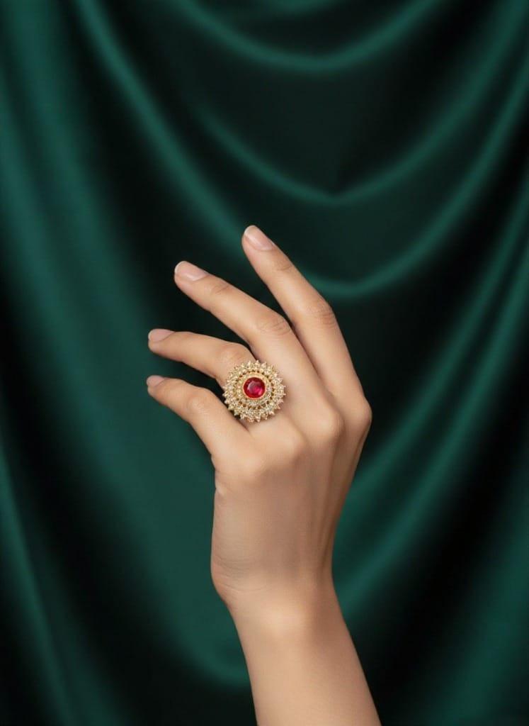 Adjustable Gold-Plated Ring
