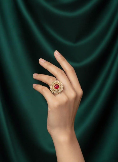 Adjustable Gold-Plated Ring