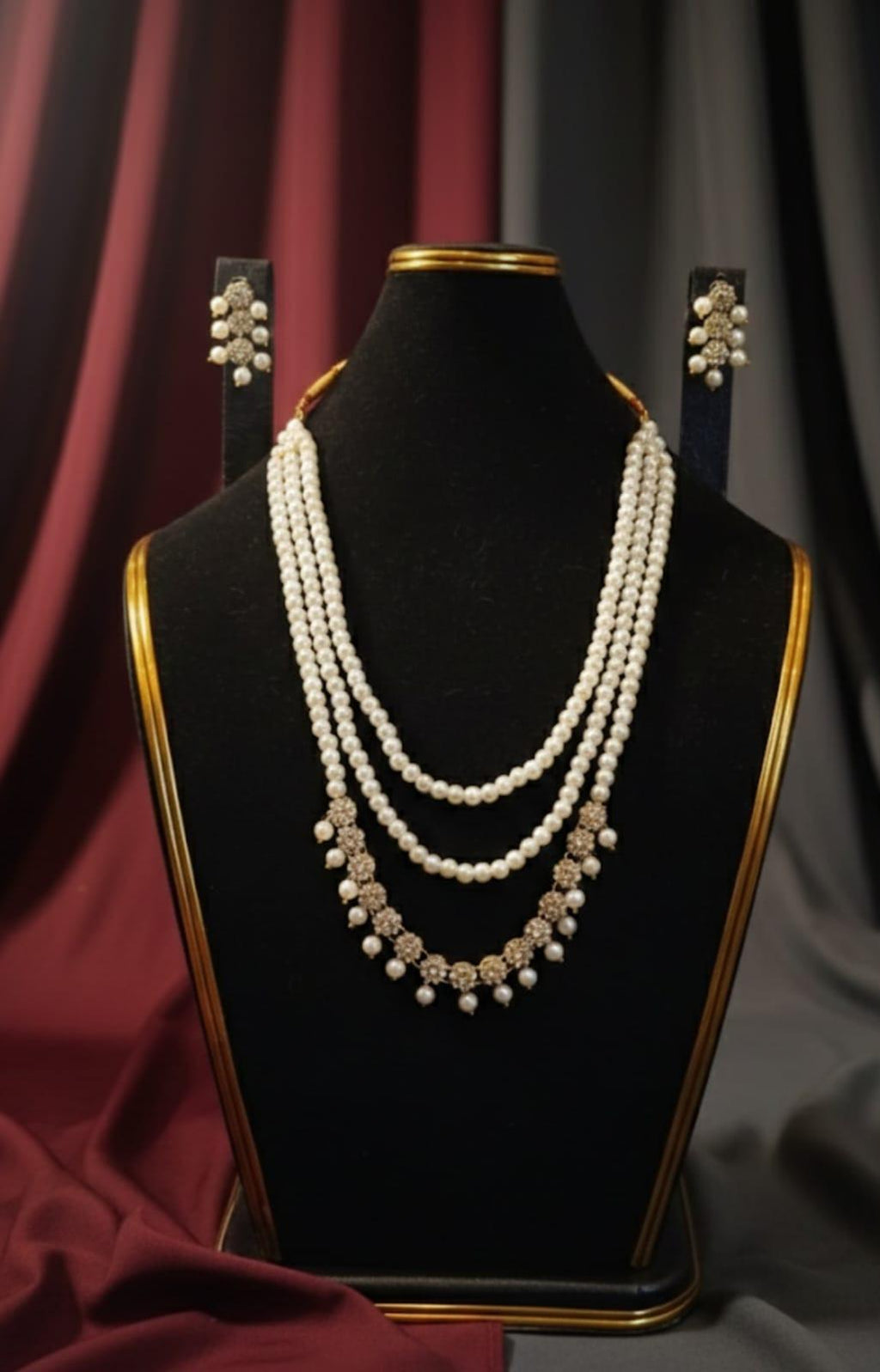 MS 3 Layers Pearl Mala Set