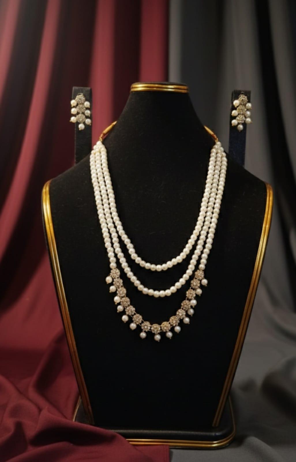 MS 3 Layers Pearl Mala Set