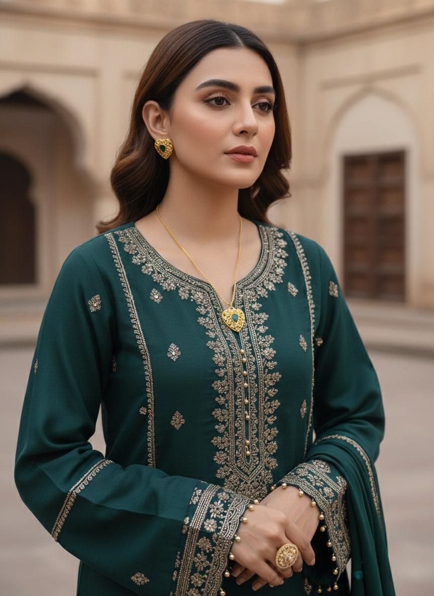 Heart Drop Pedant Set – Gold Plated