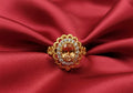 GOLD PLATED RING WITH ZIRCON