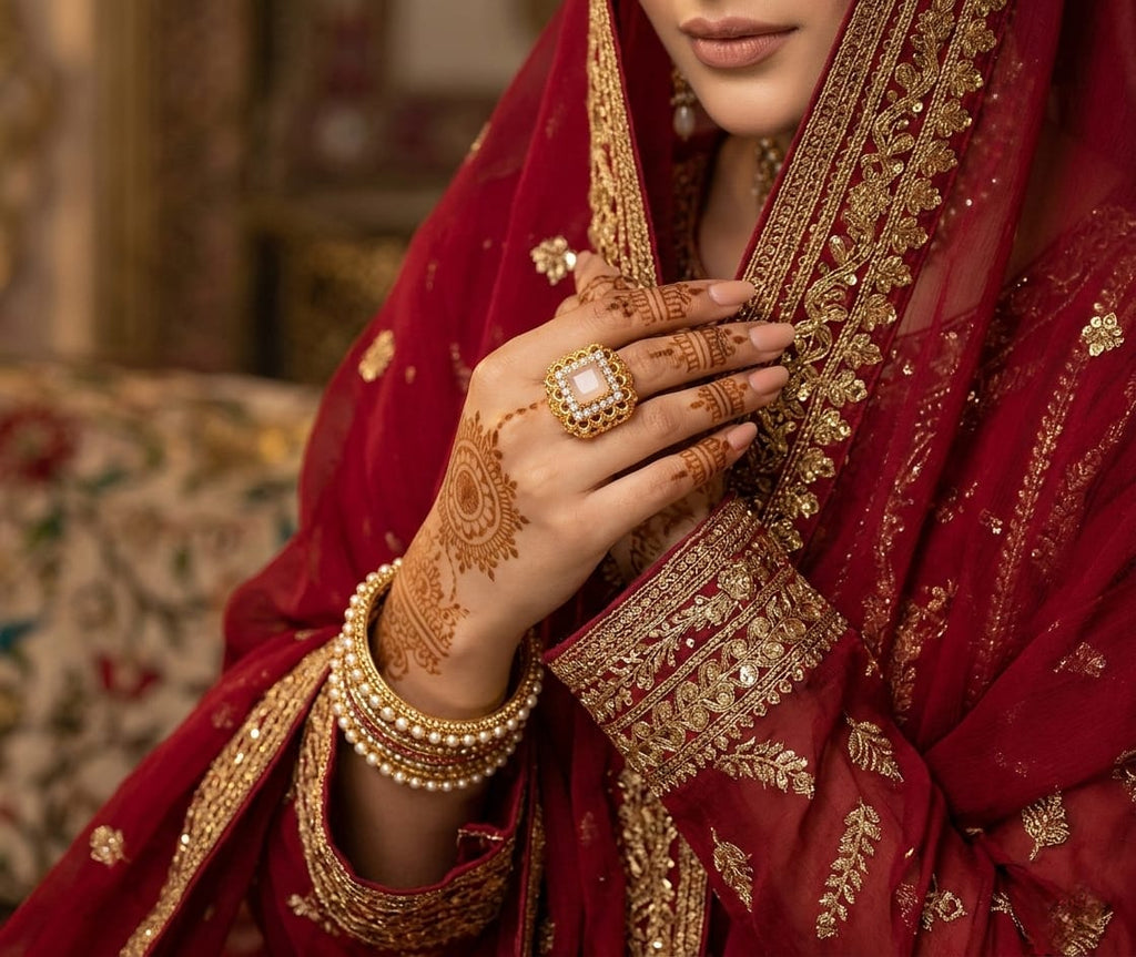 GOLD PLATED RING WITH ZIRCON