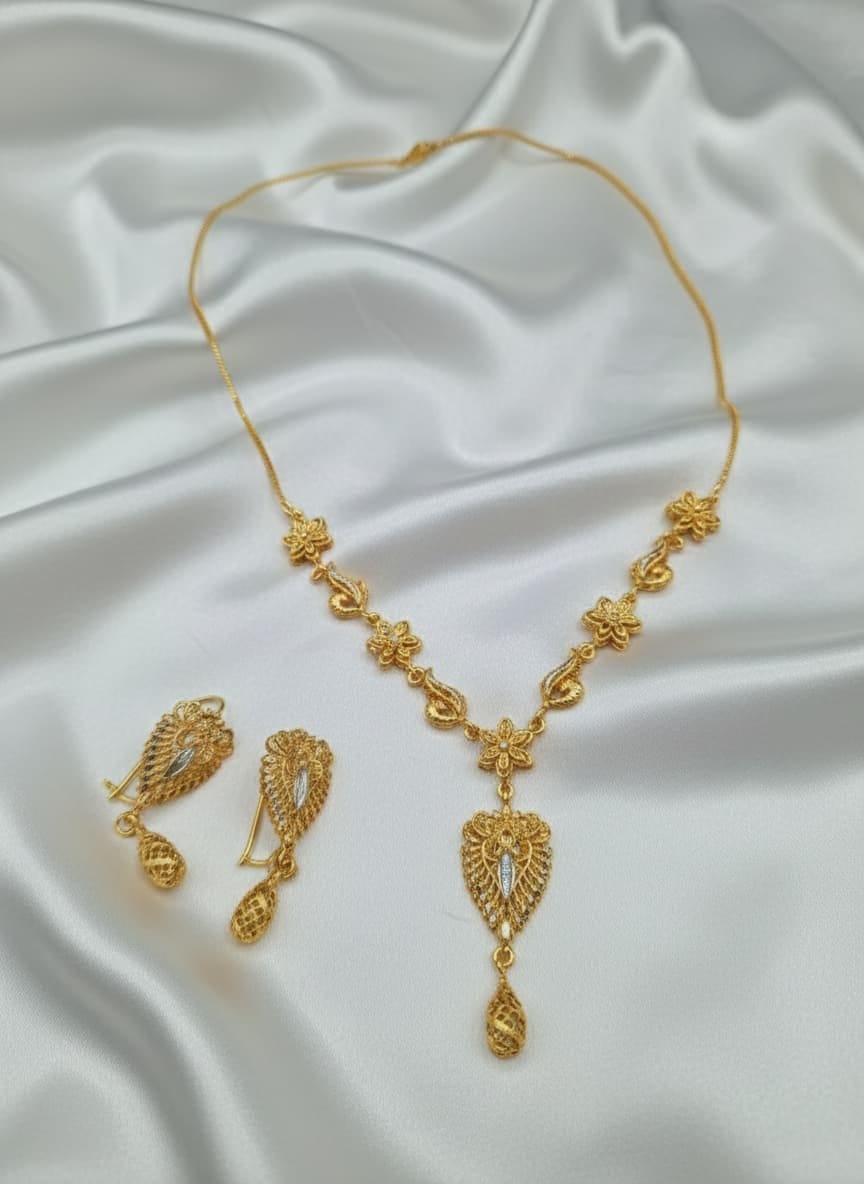 GOLD PLATED NECKLES SET