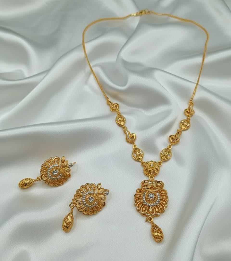 GOLD PLATED NECKLES SET
