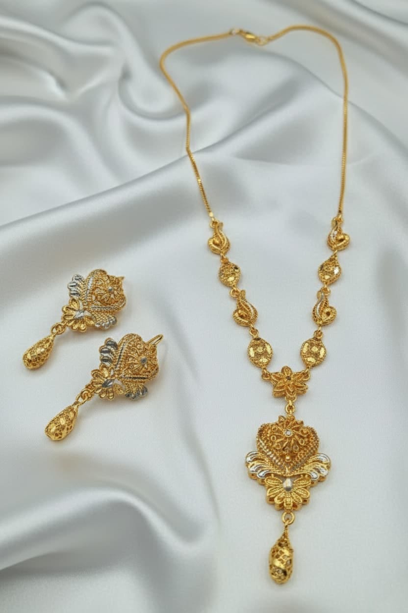 GOLD PLATED NECKLES SET