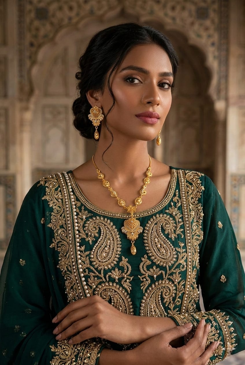 GOLD PLATED NECKLES SET