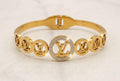 LOUIS VUITTON (LV) GOLD PLATED WITH AMERICAN DIAMOND