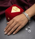 VERCACE HAND CUFF, SILVER PLATED