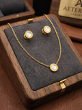 GOLD PLATED NECKLES SET