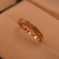 Design 24K Gold Plated Crystal Stones Ring Adjustable