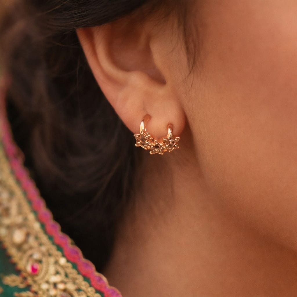 Stylish Star Design Gold Plated