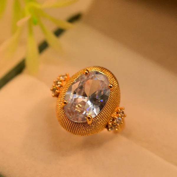 Gorgeous Design Real Stone 24K Gold Plated