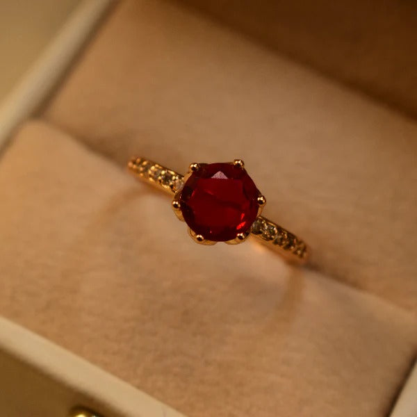 Fancy Design 24K Gold Plated Crystal Stones Adjustable