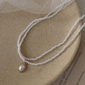 Double Layer Pearls - Necklace × 1