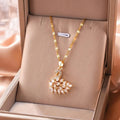 Luxury Diamond Swan Gold - Necklace