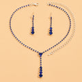 Blue Crystal Dimond's Silver - Jewellry Set