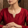 Phoenix Bird Diamonds Gold - Necklace