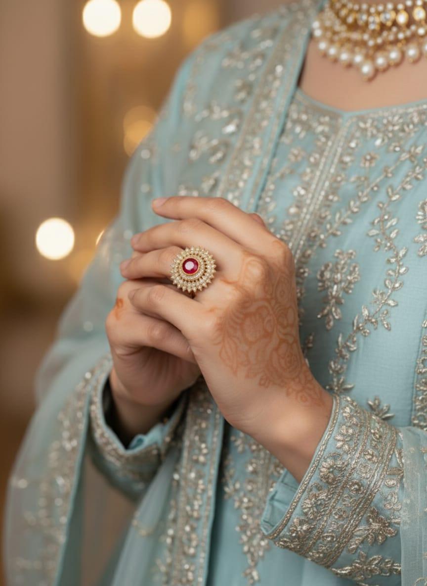 Adjustable Gold-Plated Ring